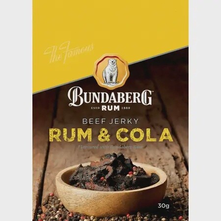 Bundaberg Rum &#39;Rum &amp; Cola&quot; Beef Jerky 30g