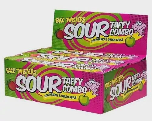Face Twisters Sour Taffy Bar 40g