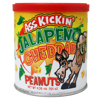 Ass Kickin' Jalapeno Cheddar Peanuts 119g