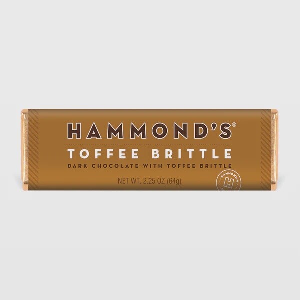 Hammond's Chocolate Bar 65g - Toffee Brittle