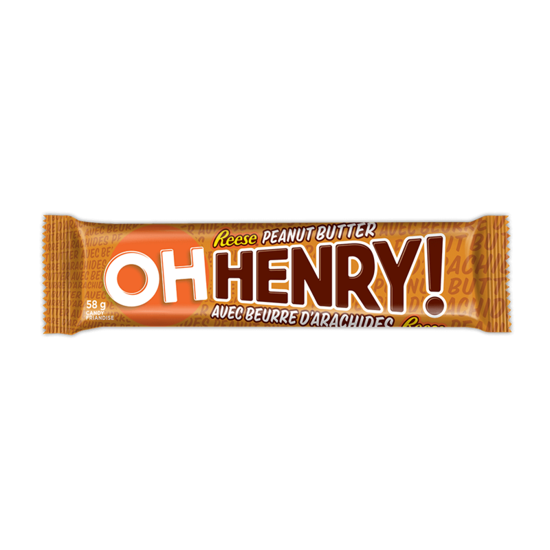 Oh Henry Chocolate Bar with Reese&#39;s PB 58g