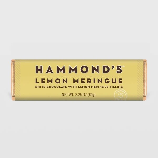 Hammond&#39;s Chocolate Bar 65g - Lemon Meringue White Chocolate