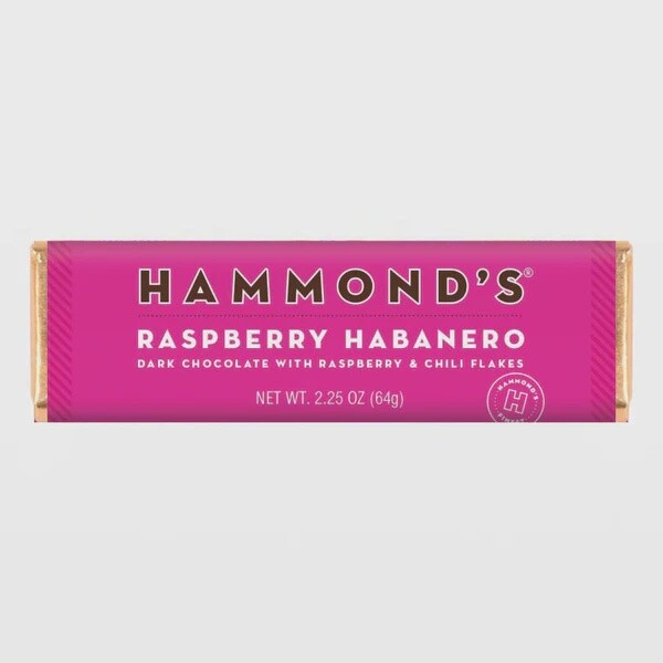 Hammond's Chocolate Bar 65g - Raspberry Habanero