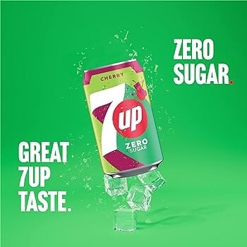 7 Up Cherry Zero Sugar (UK) 330ml