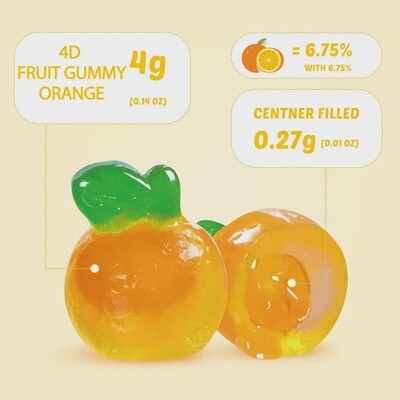 4D Juicy Burst - Orange