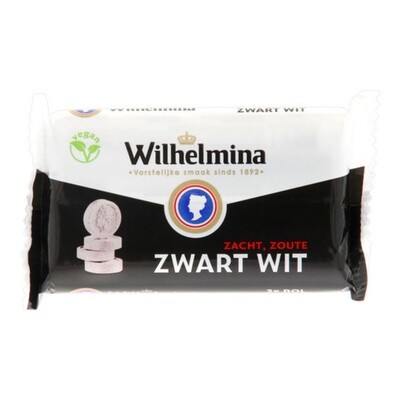 Wilhelmina Zwart Wit (Black &amp; White Pastilles) 3 x 39g