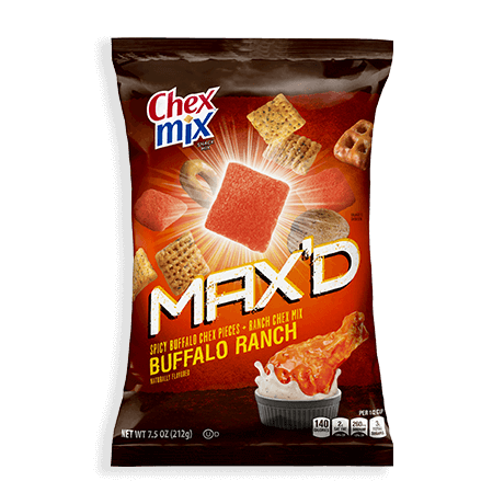 REDUCED BB - Chex Mix Max&#39;D Buffalo Ranch 120g