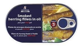 Smoked Herring Fillets in oil 190g