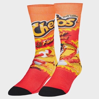 Adults Socks - Cheetos Flamin Hot Crunchy