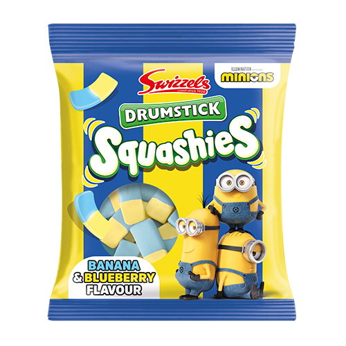 Drumstick Squashies 140g - Minions Blueberry & Banana flavour