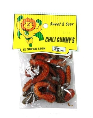 Chilli Gummy Worms Sweet & Sour 70g