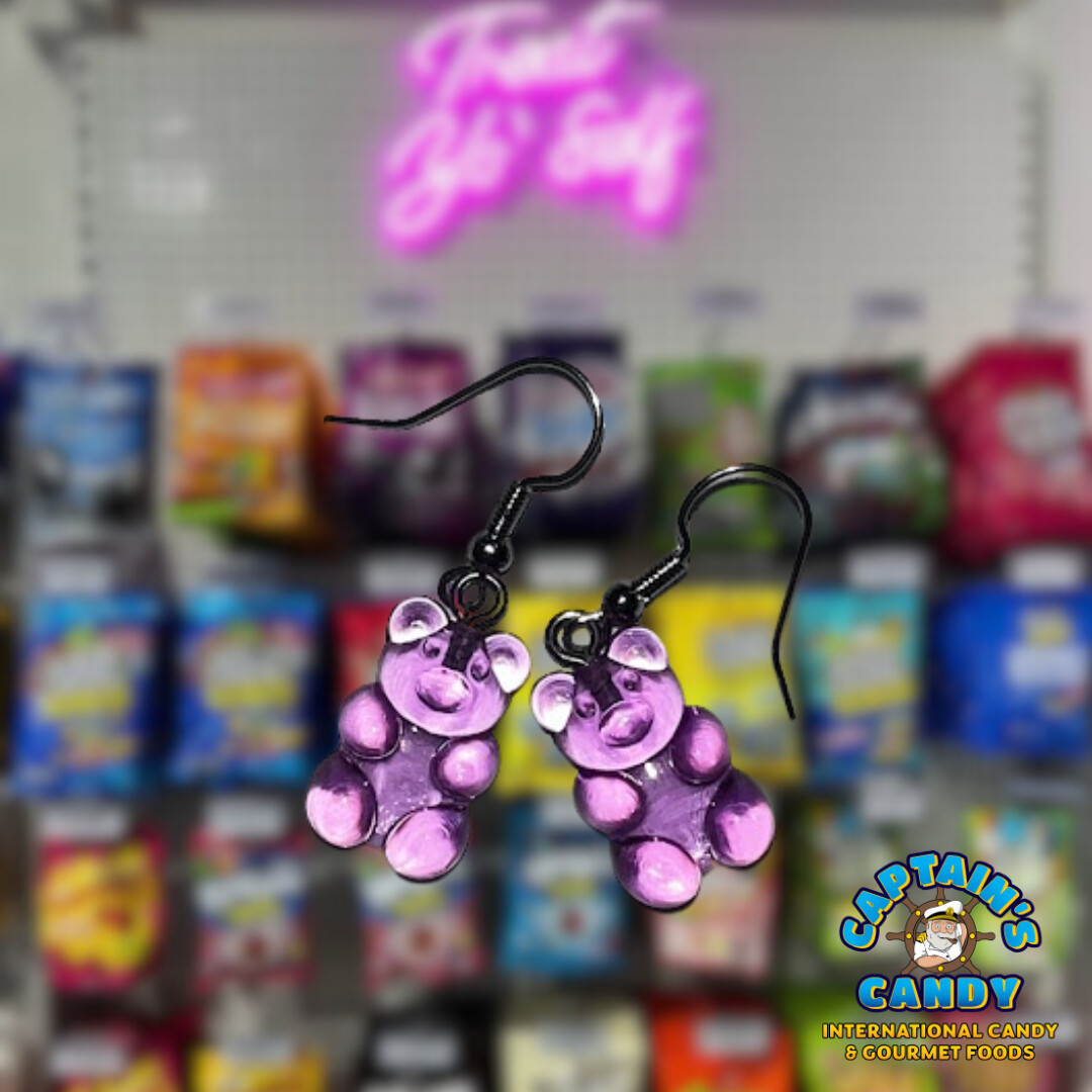 Earrings - Gummi Bear - Lilac