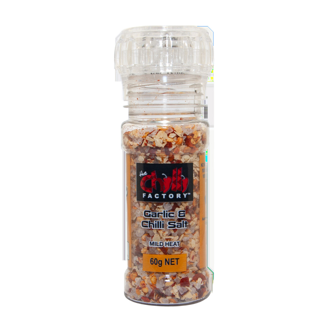 Garlic and Chilli Salt Grinder 60g