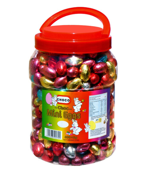 Solid Mini Chocolate Easter Eggs 2kg (400pc)