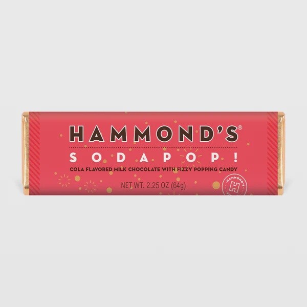 Hammond&#39;s Chocolate Bar 65g - Soda Pop