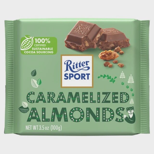 Ritter Caramelised Almond Chocolate 100g