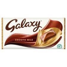 Galaxy Chocolate Bar (Large), Flavour: Smooth Milk, Size: 200g