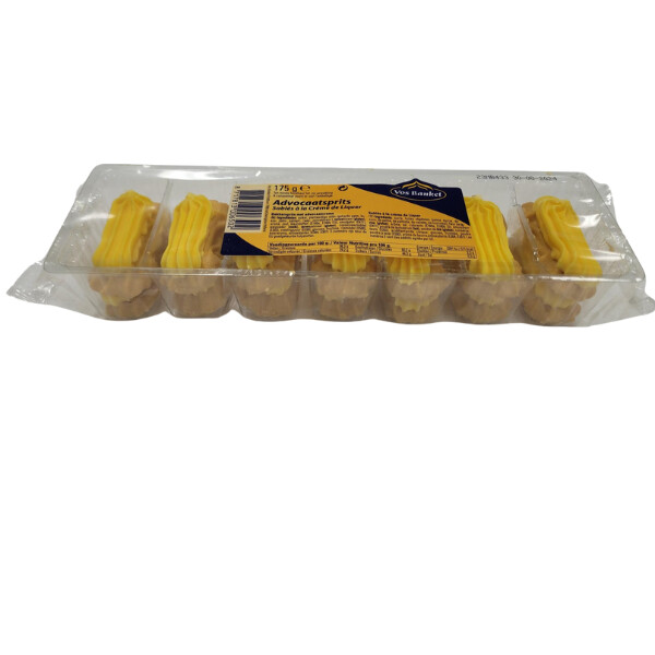 Vos Banket Advocaat Creme Sprits (Biscuits with Advocaat Creme) 175g (DNO)