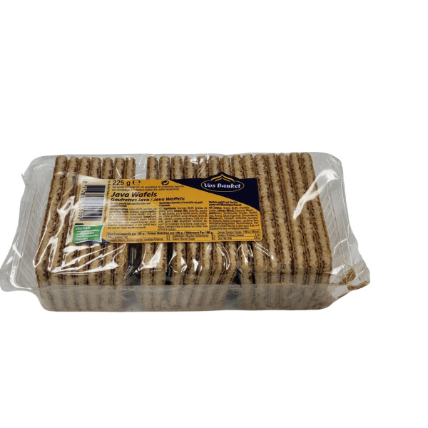Vos Banket Javawafels (Vanilla Cream Wafer Biscuit) 225g (DNO)