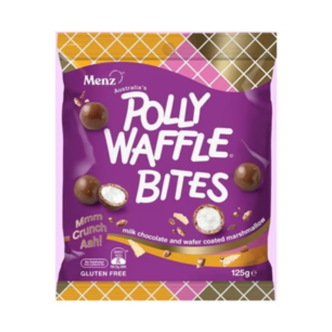 REDUCED BB APR 25 - Polly Waffle Bites 125g (DNO)