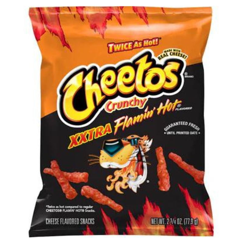 Cheeto&#39;s (USA) - Crunchy XXTRA Flamin Hot 77g