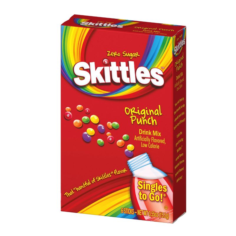 Skittles Original Punch Drink Mix Sugar Free (6 Sticks) Skittles Original Punch Drink Mix Sugar Free (6 Sticks)