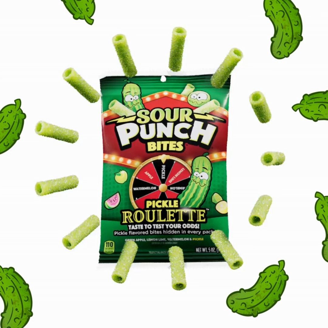 Sour Punch Bites - Pickle Roulette 140g