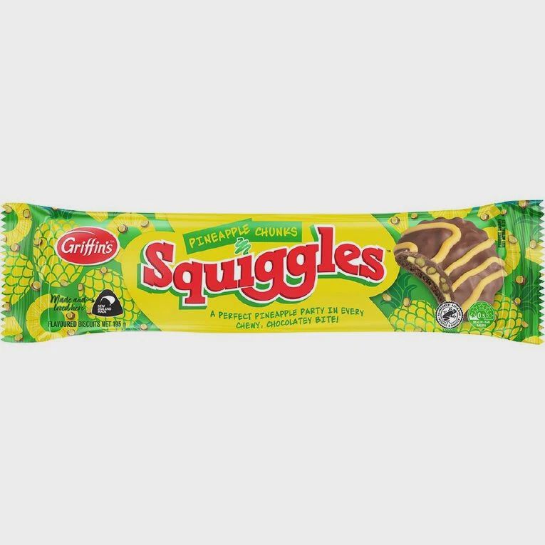 Pineapple Chunks Squiggles 195g