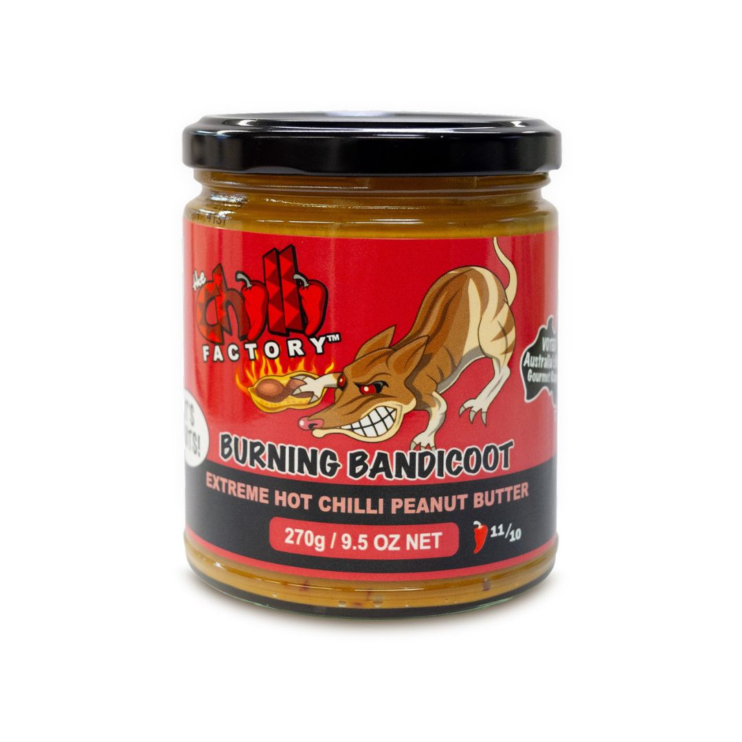 Burning Bandicoot Extreme Hot Chilli Peanut Butter 270g