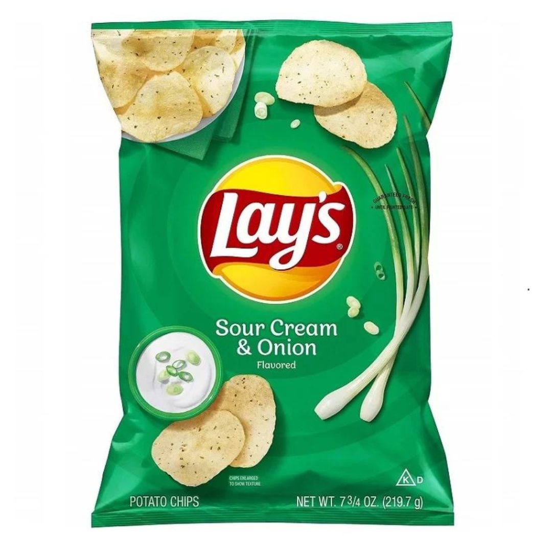 Lay&#39;s Chips 184g - Sour Cream &amp; Onion