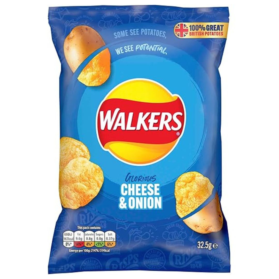 Walkers Cheese &amp; Onion 32.5g