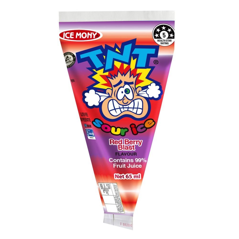 TNT Ice Mony Pop 65ml - Red Berry Blast
