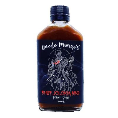 Uncle Mungo&#39;s BBQ Bhut Jolikia Hot Sauce 200ml