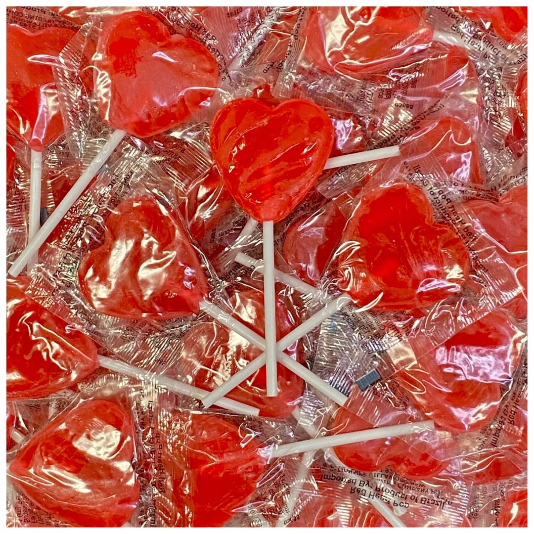 Little Red Heart Pops 18g, Quantity: 1pc