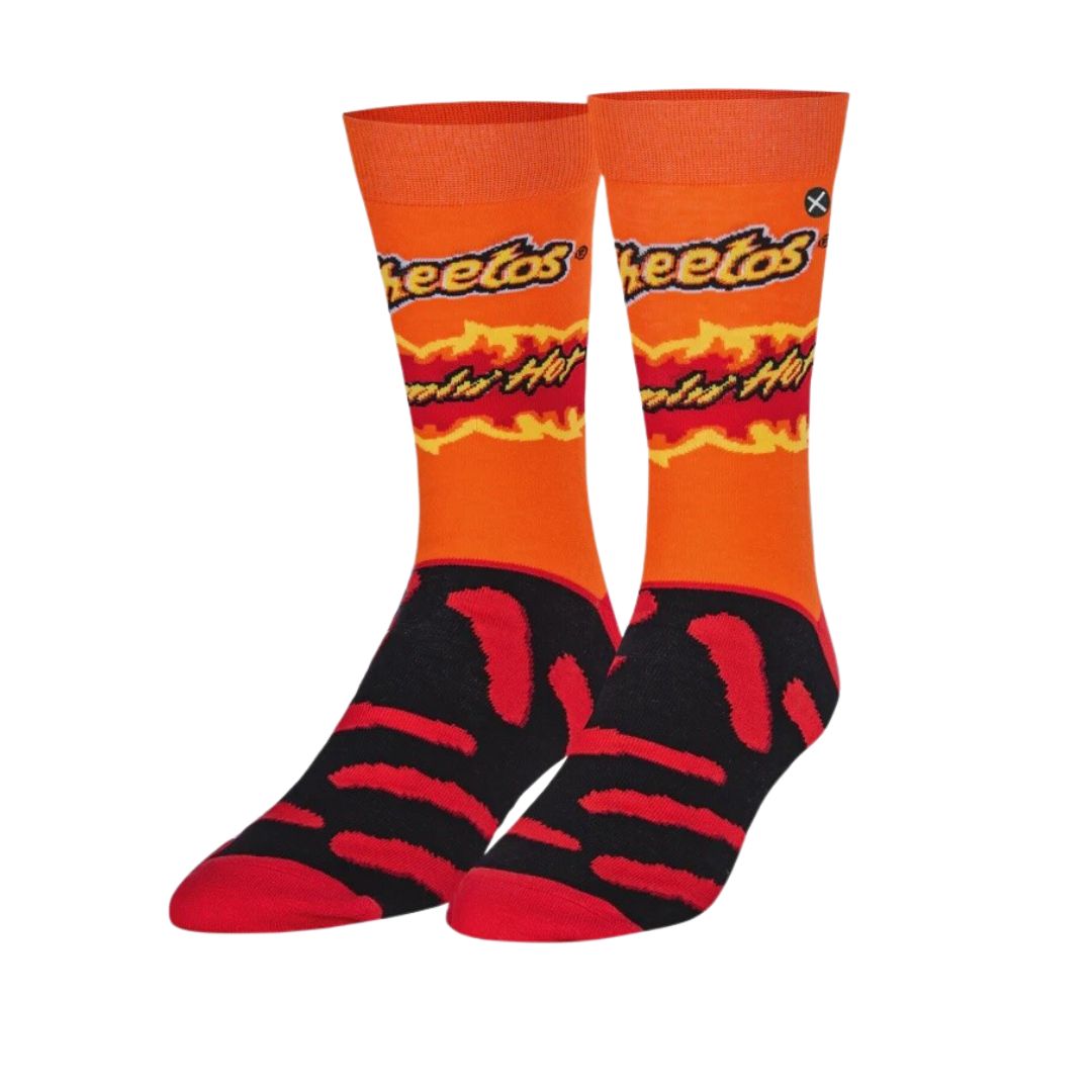 Adults Socks - Cheetos Flamin Hot (Black bottom)