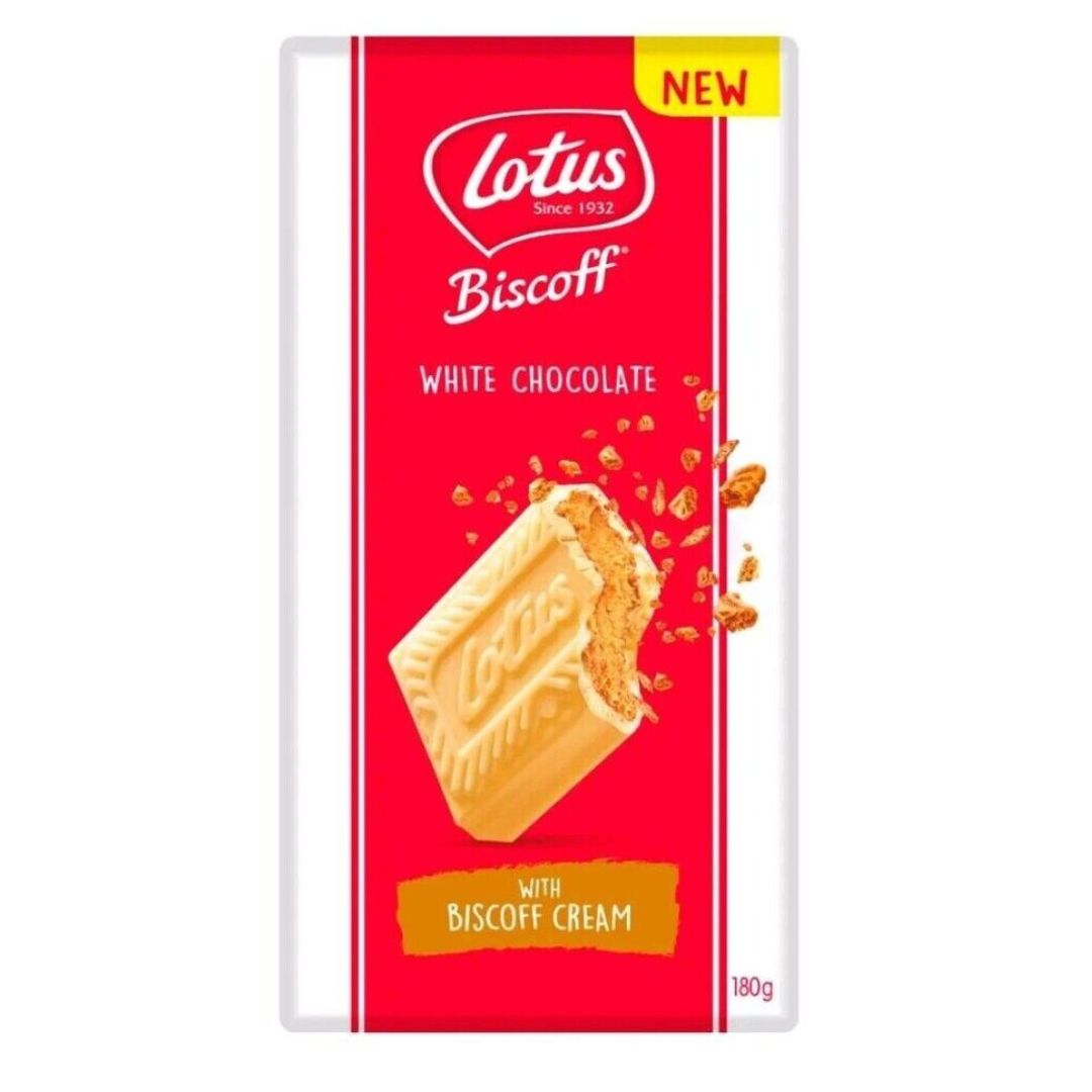 Biscoff Chocolate Block - White Choc 180g