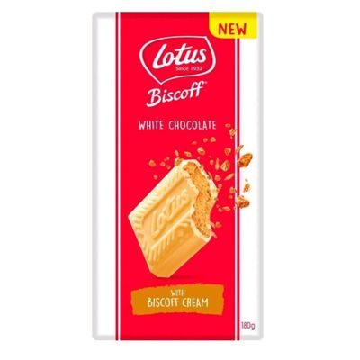 Biscoff Chocolate Block - White Choc 180g