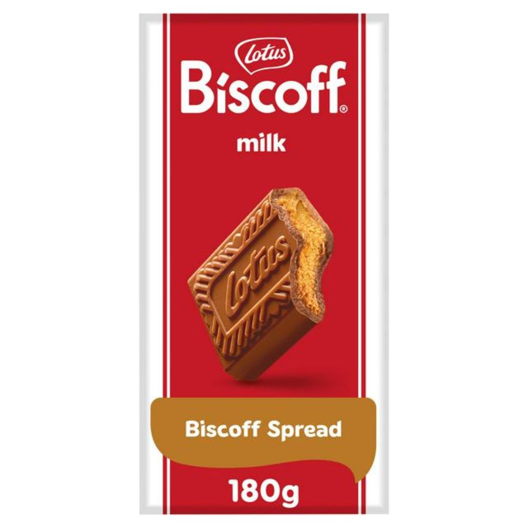 Biscoff Chocolate Block - Milk Choc 180g