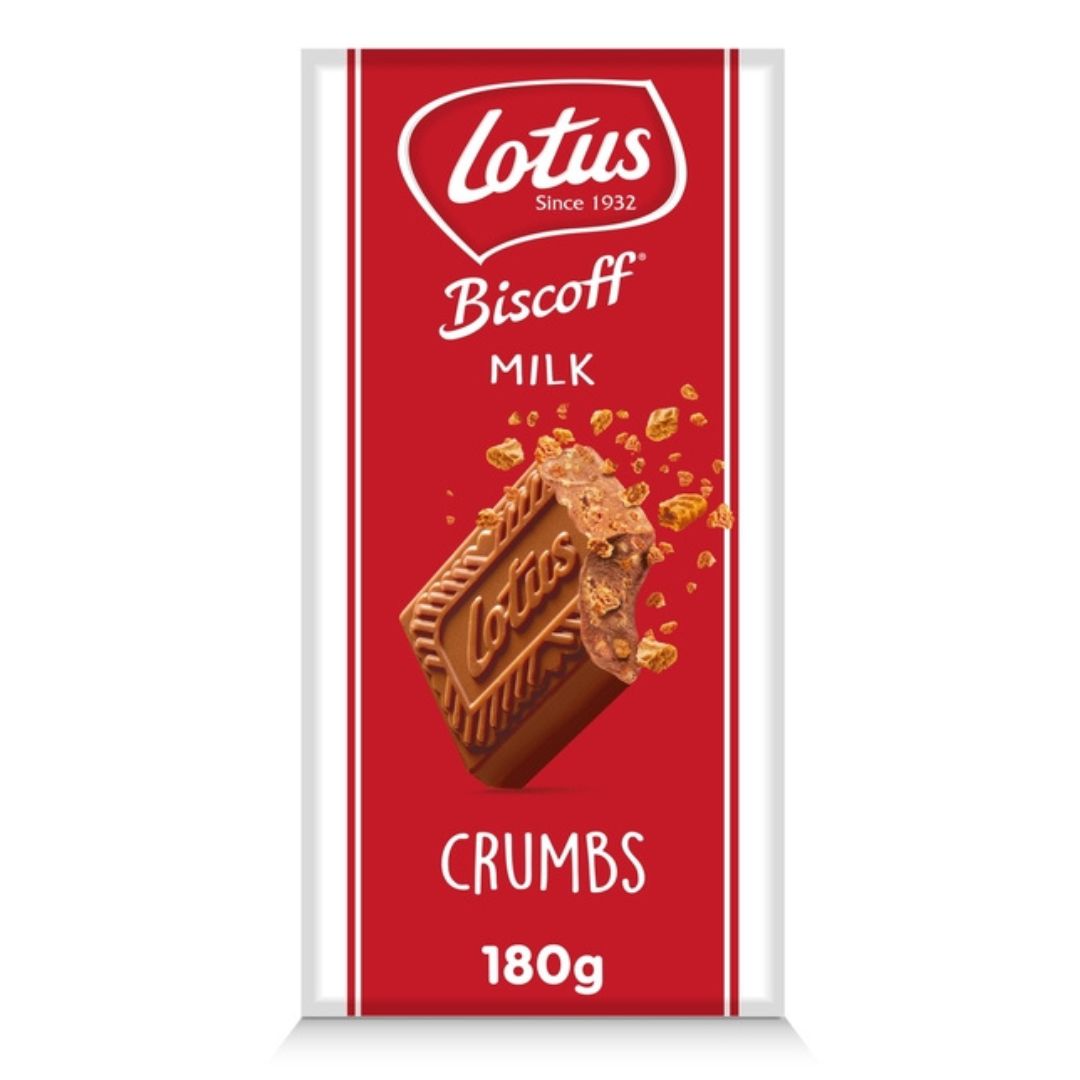 Biscoff Chocolate Block  - Milk Crumb 180g