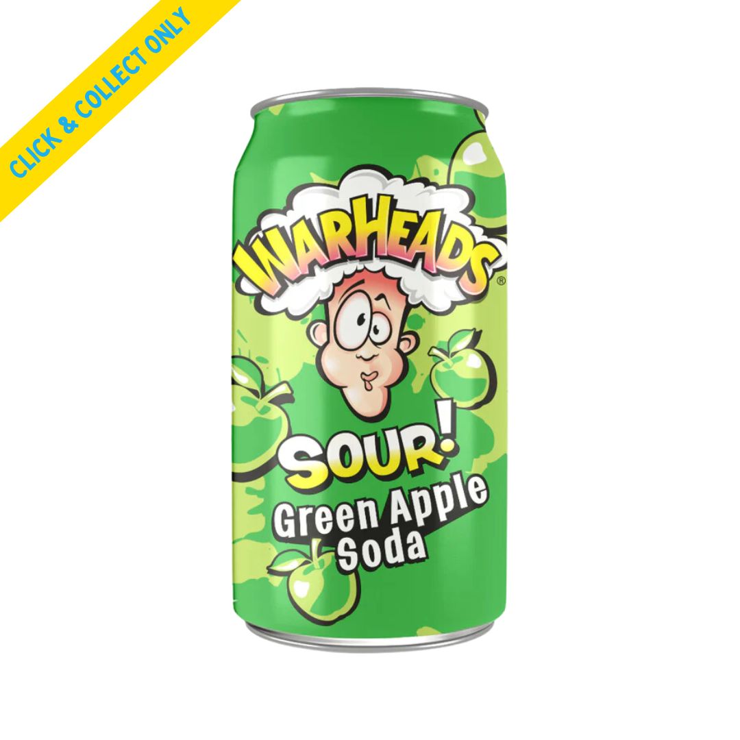 Warheads Sour Soda 355ml - Green Apple