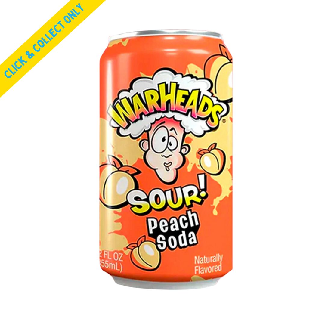 Warheads Sour Soda 355ml - Peach