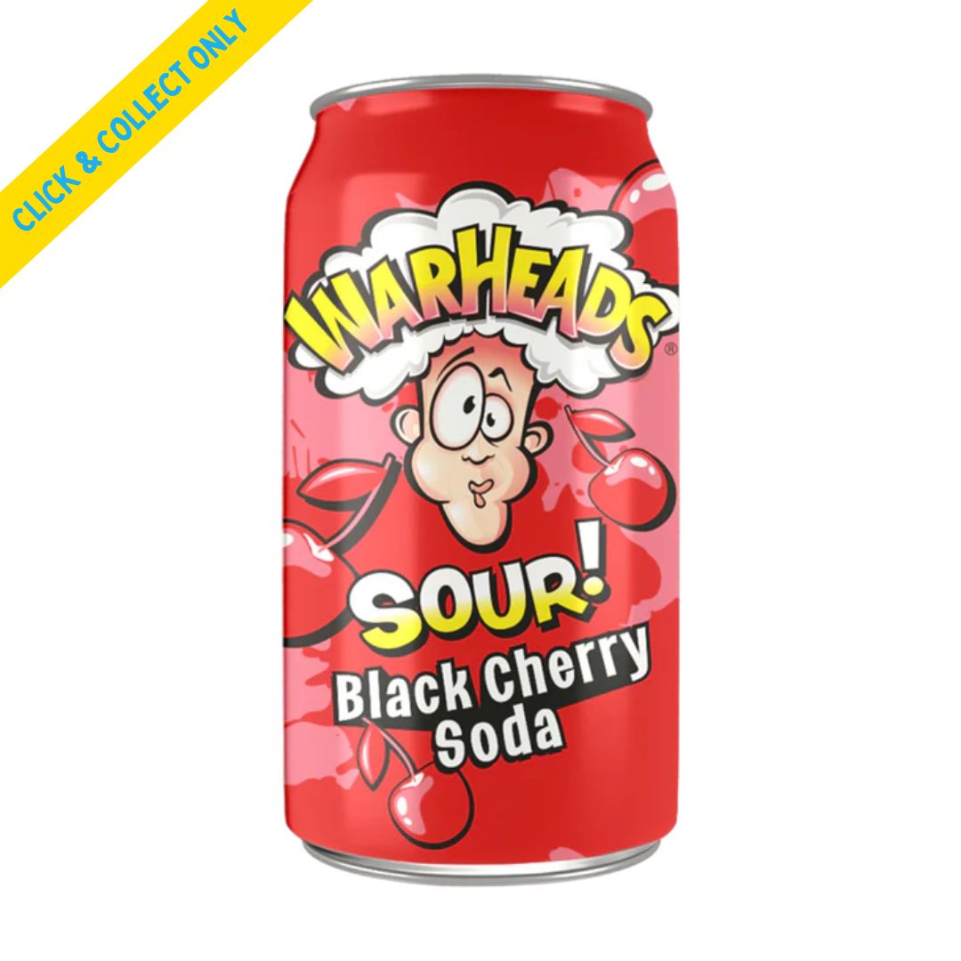 Warheads Sour Soda 355ml - Black Cherry
