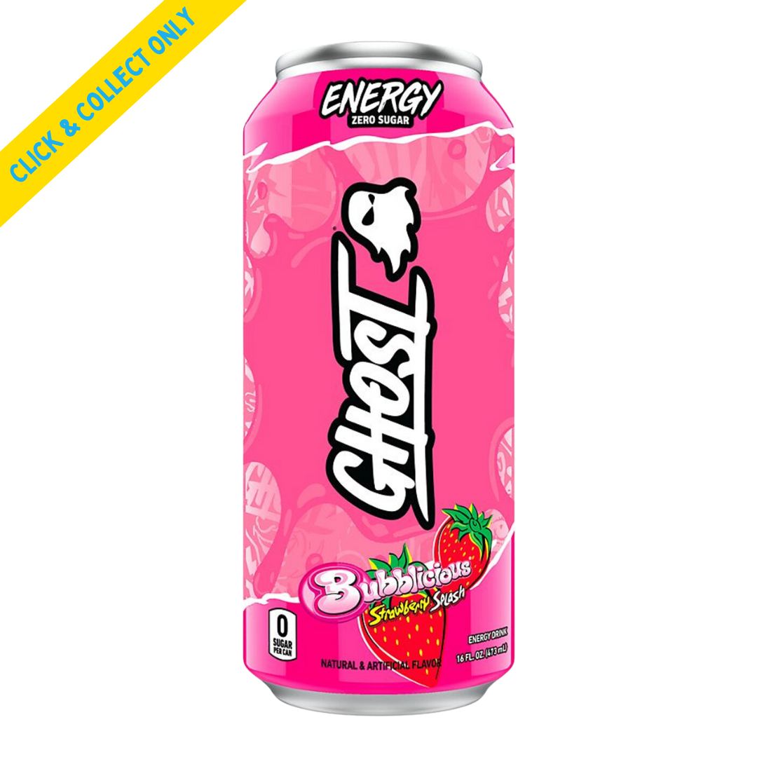 US Ghost Energy 473ml - Bubblicious Strawberry