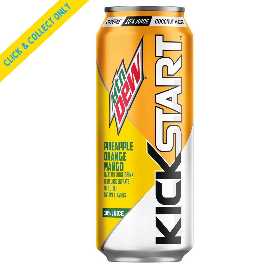 Mtn Dew (Mountain Dew) Kickstart Pineapple Orange Mango 473ml