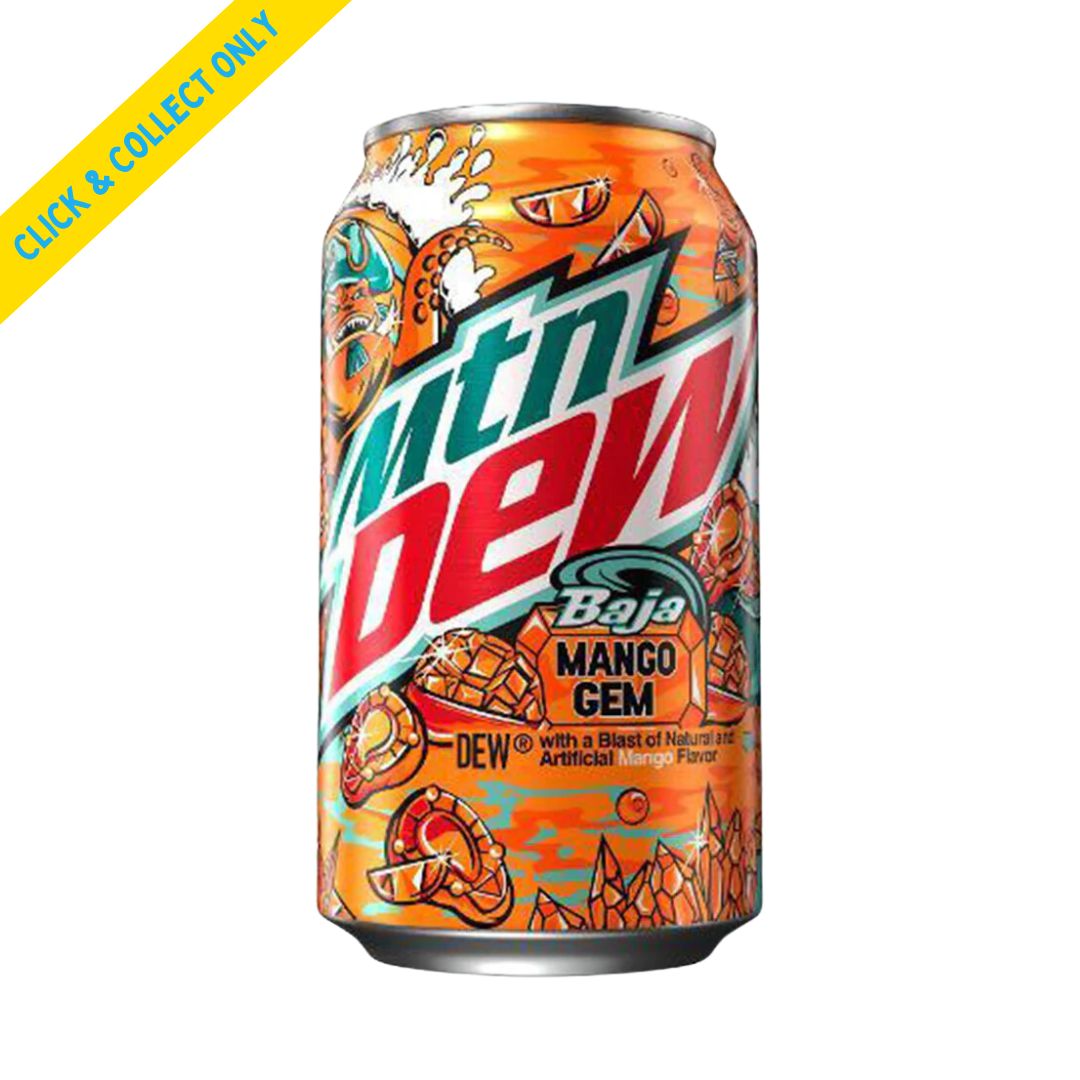 Mtn Dew (Mountain Dew) Baja Mango Gem 355ml