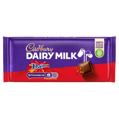 UK Cadbury Dairy Milk Daim Bar 120g