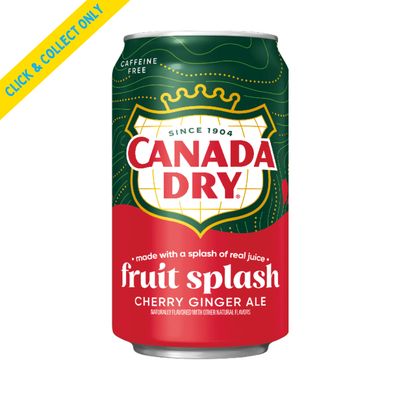 Canada Dry Fruit Splash Cherry Ginger Ale 355ml
