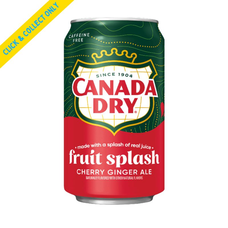 Canada Dry Fruit Splash Cherry Ginger Ale 355ml