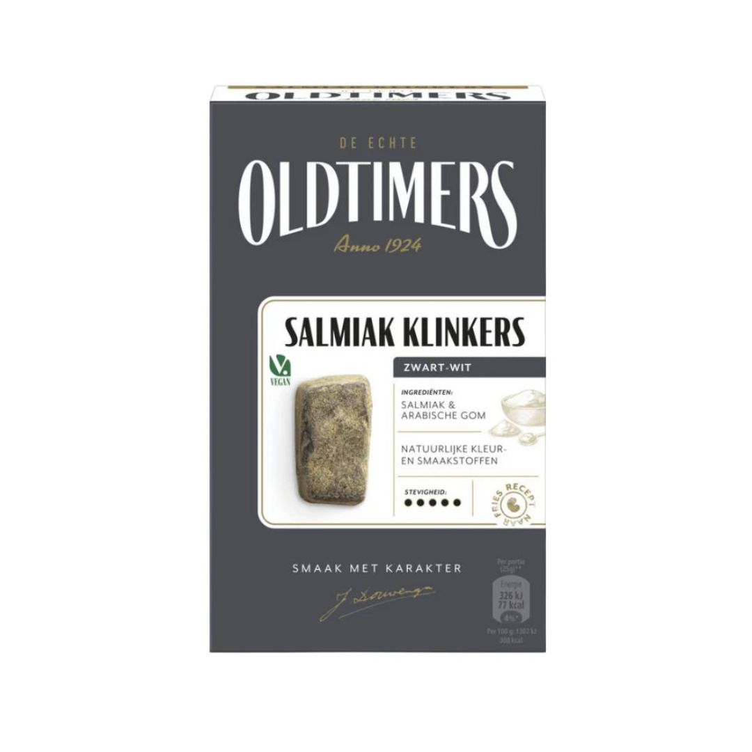 Oldtimers Salmiak Klinkers (grey) 185g