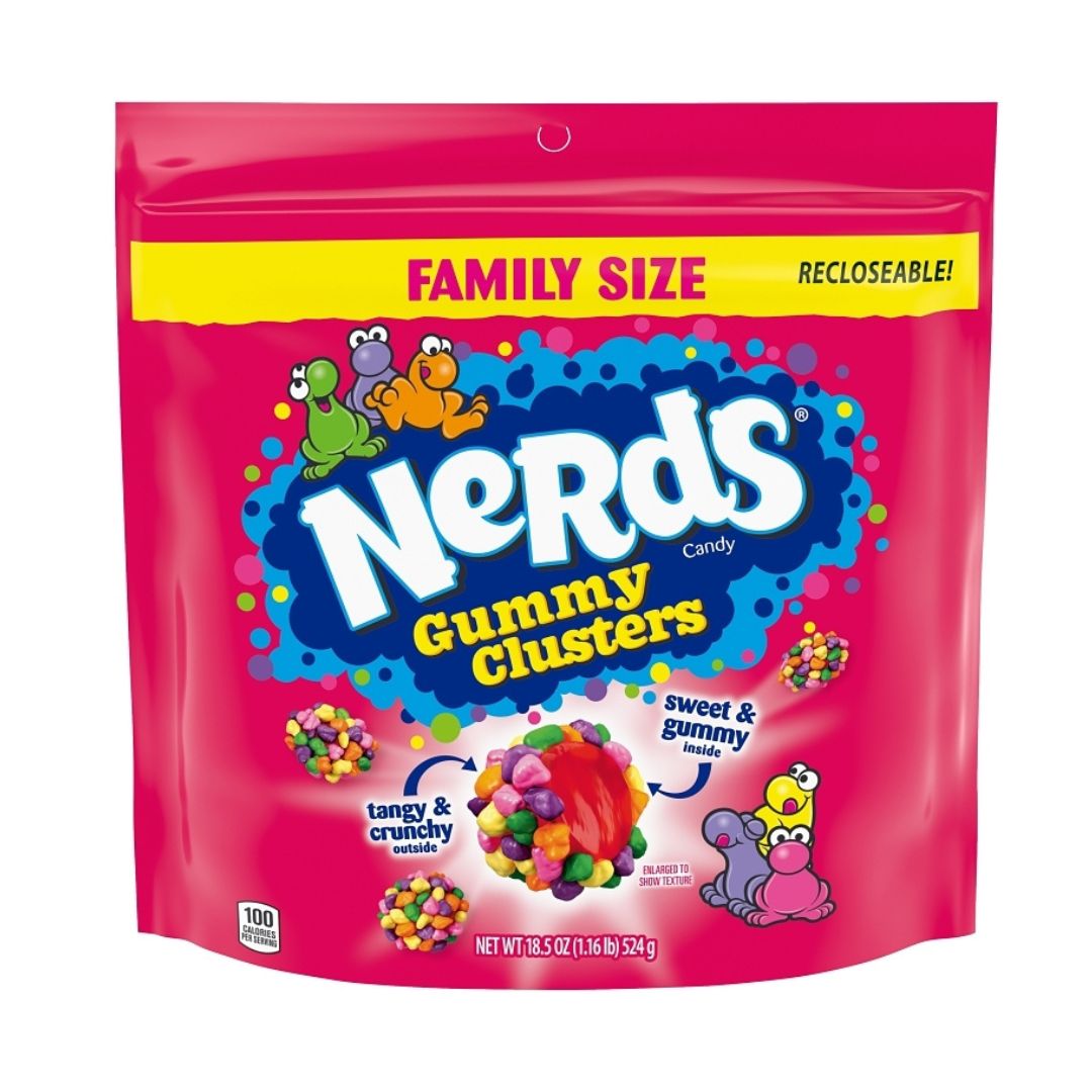 Nerds Gummy Clusters - Rainbow (Family Size 524g)